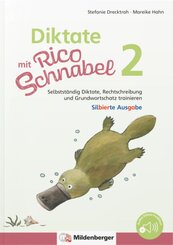 Diktate mit Rico Schnabel, Klasse 2 - silbierte Ausgabe