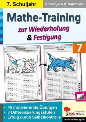 Mathe-Training zur Wiederholung und Festigung / Klasse 7