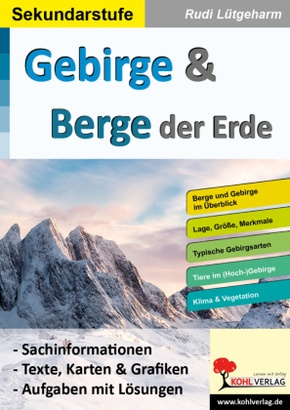 Gebirge und Berge der Erde