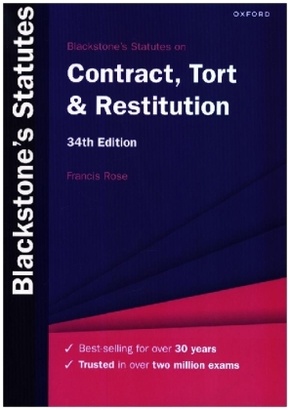 Blackstone's Statutes on Contract, Tort & Restitution