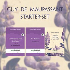 Guy de Maupassant (mit 3 MP3 Audio-CDs) - Starter-Set, m. 3 Audio-CD, m. 3 Audio, m. 3 Audio, 3 Teile