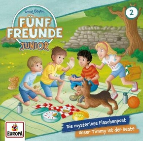 Fünf Freunde JUNIOR - Die mysteriöse Flaschenpost/Unser Timmy ist der Beste, 1 Audio-CD (Longplay)