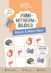 Mini-Mitnehm-Block Rätseln & Malen Natur