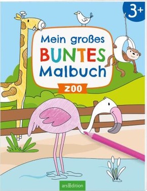 Mein großes buntes Malbuch - Zoo