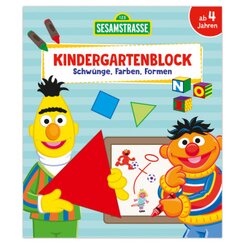 Sesamstraße Kindergartenblock - Schwünge, Farben, Formen