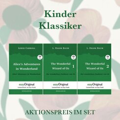 Kinder Klassiker Kollektion (Bücher + 3 MP3 Audio-CDs) - Lesemethode von Ilya Frank - Zweisprachige Ausgabe Englisch-Deu