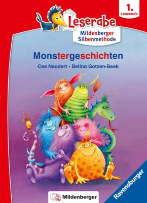 Monstergeschichten - lesen lernen mit dem Leseraben - Erstlesebuch - Kinderbuch ab 6 Jahren mit Silbengeschichten zum Le