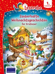 Zauberhafte Weihnachtsgeschichten für Erstleser - lesen lernen mit dem Leseraben - Erstlesebuch - Kinderbuch ab 6 Jahren