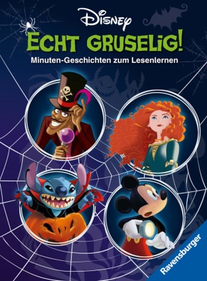 Disney: Gruselige Minuten-Geschichten zum Lesenlernen - Erstlesebuch ab 7 Jahren - 2. Klasse