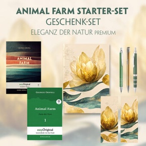 Animal Farm Starter-Paket Geschenkset 2 Bücher (mit Audio-Online) + Eleganz der Natur Schreibset Premium, m. 2 Beilage,