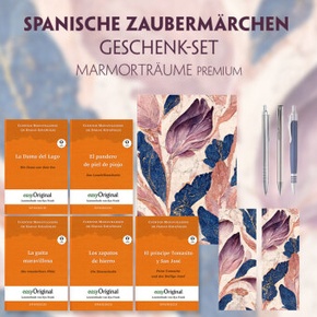 Spanische Zaubermärchen Geschenkset - 5 Bücher (mit Audio-Online) + Marmorträume Schreibset Premium, m. 5 Beilage, m. 5