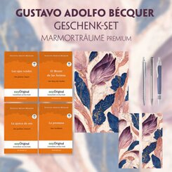 Gustavo Adolfo Bécquer Geschenkset - 4 Bücher (mit Audio-Online) + Marmorträume Schreibset Premium, m. 4 Beilage, m. 4 B