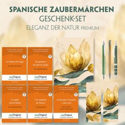 Spanische Zaubermärchen Geschenkset - 5 Bücher (mit Audio-Online) + Eleganz der Natur Schreibset Premium, m. 5 Beilage,