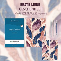 Erste Liebe Geschenkset (Softcover mit Audio-Online) + Marmorträume Schreibset Premium, m. 1 Beilage, m. 1 Buch