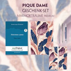 Pique Dame Geschenkset (Buch mit Audio-Online) + Marmorträume Schreibset Premium, m. 1 Beilage, m. 1 Buch