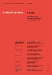 Kritische Berichte: Zeitschrift für Kunst-                                                  und Kulturwissenschaften / J