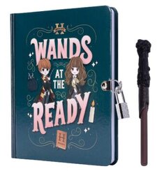 Harry Potter: Wands at the Ready Lock & Key Diary