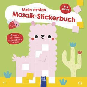 Mein erstes Mosaik-Stickerbuch 3-5 Jahre (Cover Lama)