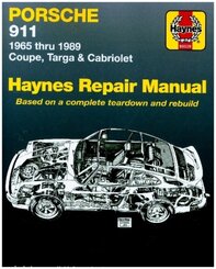 Porsche 911 (1965-1989) for Coupe, Targa & Cabriolet Haynes Repair Manual (USA)