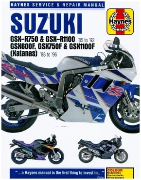 Suzuki GSX-R750 & GSX-R1100, GSX600F, GSX750F & GSX1100F (Katanas) (86 - 96)