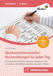 Wochenrechenstreifen - Rechen&uuml;bungen f&uuml;r jeden Tag