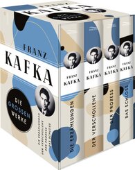 Franz Kafka, Die großen Werke (Die Erzählungen - Der Verschollene - Der Prozess - Das Schloss) (4 Bände im Schuber)