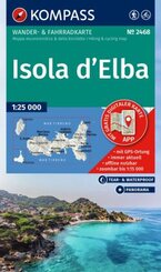 KOMPASS Wanderkarte 2468 Isola d' Elba 1:25.000