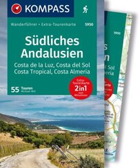 KOMPASS Wanderführer Südliches Andalusien, Costa de la Luz, Costa del Sol, Costa Tropical und Costa Almeria, 55 Touren m