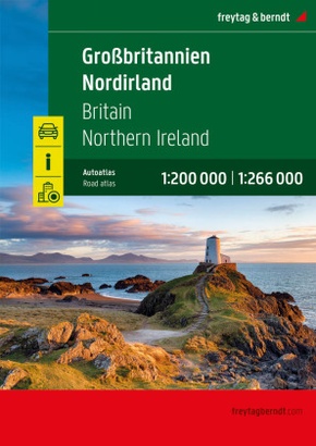 Großbritannien - Nordirland, Autoatlas 1:200.000 - 1:266.000, freytag & berndt