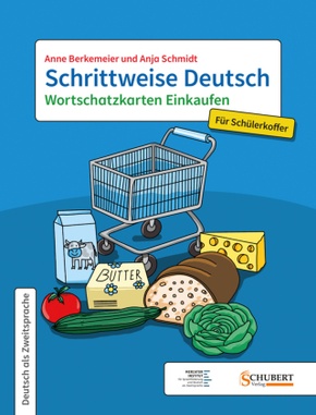 Schrittweise Deutsch: Schrittweise Deutsch / Wortschatzkarten Einkaufen für Schülerkoffer