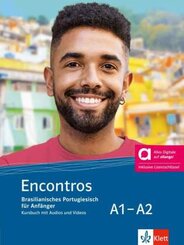 Encontros A1-A2 - Hybride Ausgabe allango, m. 1 Beilage