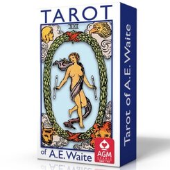 Tarot of A.E. Waite (Blue Edition, Mini, GB), m. 1 Buch, m. 78 Beilage