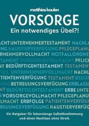 Vorsorge - Ein notwendiges Übel?!