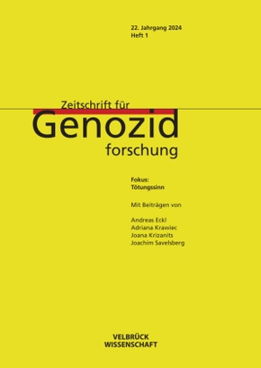 Zeitschrift für Genozidforschung 22. Jahrgang 2024, Heft 1