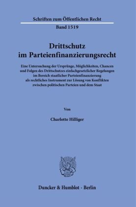 Drittschutz im Parteienfinanzierungsrecht.