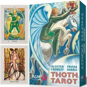 Aleister Crowley Thoth Tarot (Pocket Edition, English, GB), m. 1 Buch, m. 78 Beilage, 2 Teile