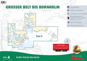 Sportbootkarten Satz 4: Großer Belt bis Bornholm (Ausgabe 2024)