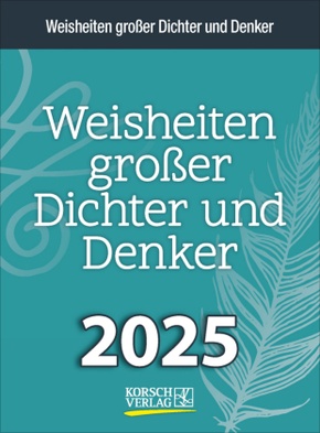 Weisheiten großer Dichter und Denker 2025