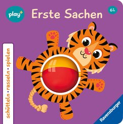 Ravensburger Play+ schütteln, rasseln, spielen: Erste Sachen, Baby-Buch ab 6 Monoate