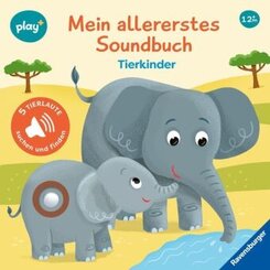 Ravensburger Play+ Mein allererstes Soundbuch: Tierkinder (Sachen suchen und hören)