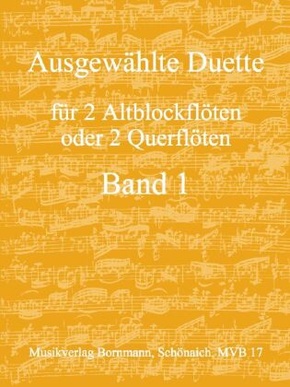Ausgewählte Duette, Band 1