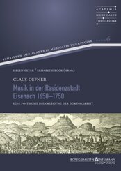 Musik in der Residenzstadt Eisenach 1650-1750