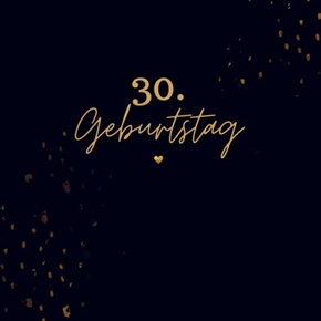 30. Geburtstag- Gästebuch Blanko