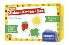 Meine Sticker + Karten + Box - Erste Farben, m. 1 Beilage