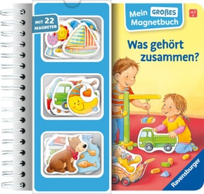 Mein großes Magnetbuch: Was gehört zusammen? - Magnet-Spielbuch ab 2 Jahren, Bilderbuch