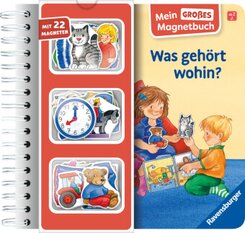 Mein großes Magnetbuch: Was gehört wohin? - Magnet-Spielbuch ab 2 Jahren, Bilderbuch