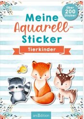 Meine Aquarell-Sticker - Tierkinder