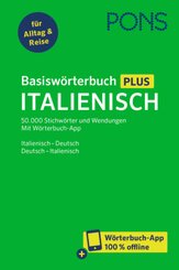 PONS Basisw&ouml;rterbuch Plus Italienisch, m.  Buch, m.  Online-Zugang