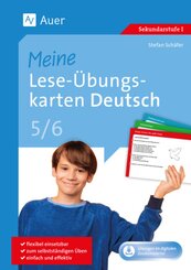 Meine Lese-Übungskarten Deutsch 5-6, m. 1 Beilage