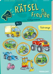 Achtung Achtung Rätselfreu(n)de. Kindergartenkinder. Fahrzeuge